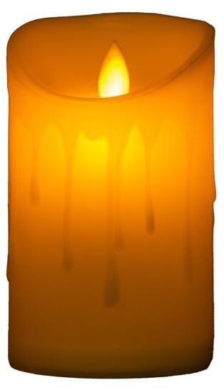 Emocio LED čajová svíčka tančící plamen, 75 × 125 mm