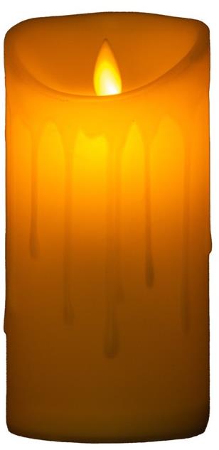 Emocio LED čajová svíčka tančící plamen, 75 × 150 mm