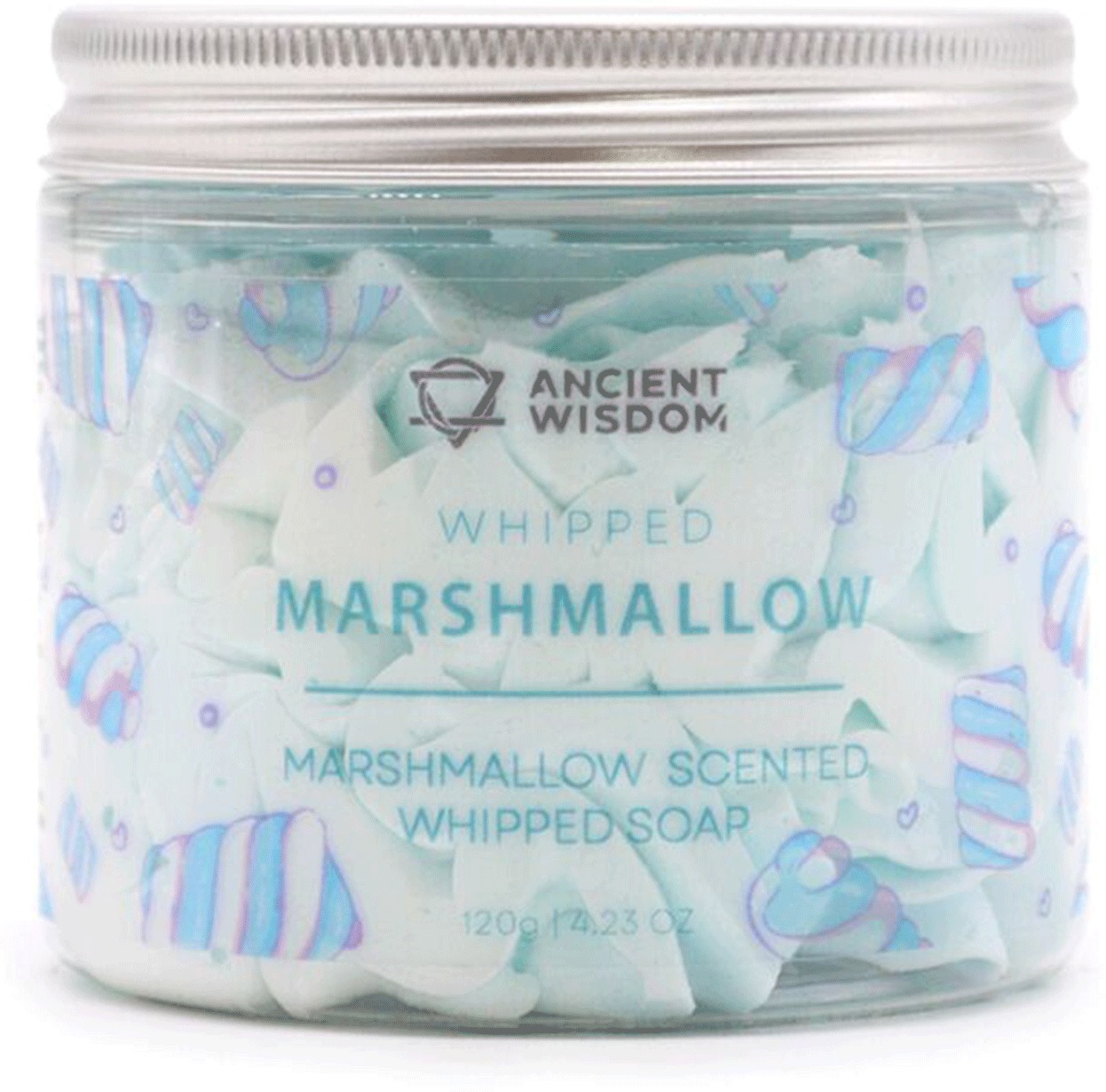 Empt Šlehané mýdlo v dóze – Marshmallow