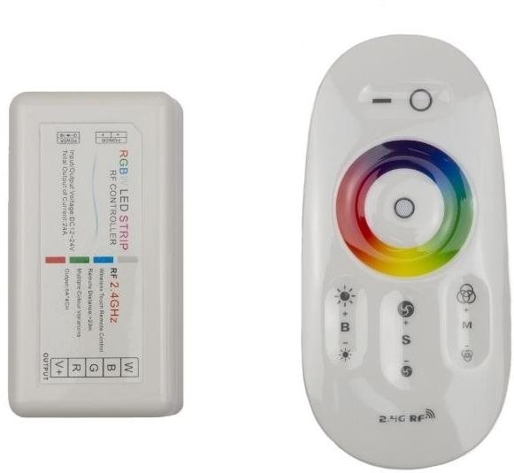 RF ovladač RGB+W pásku 216W s dotykovým dálkovým ovládáním