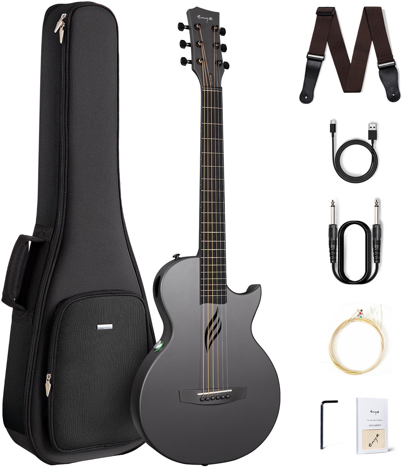 ENYA MUSIC Nova Go AcousticPlus SP1 - Black