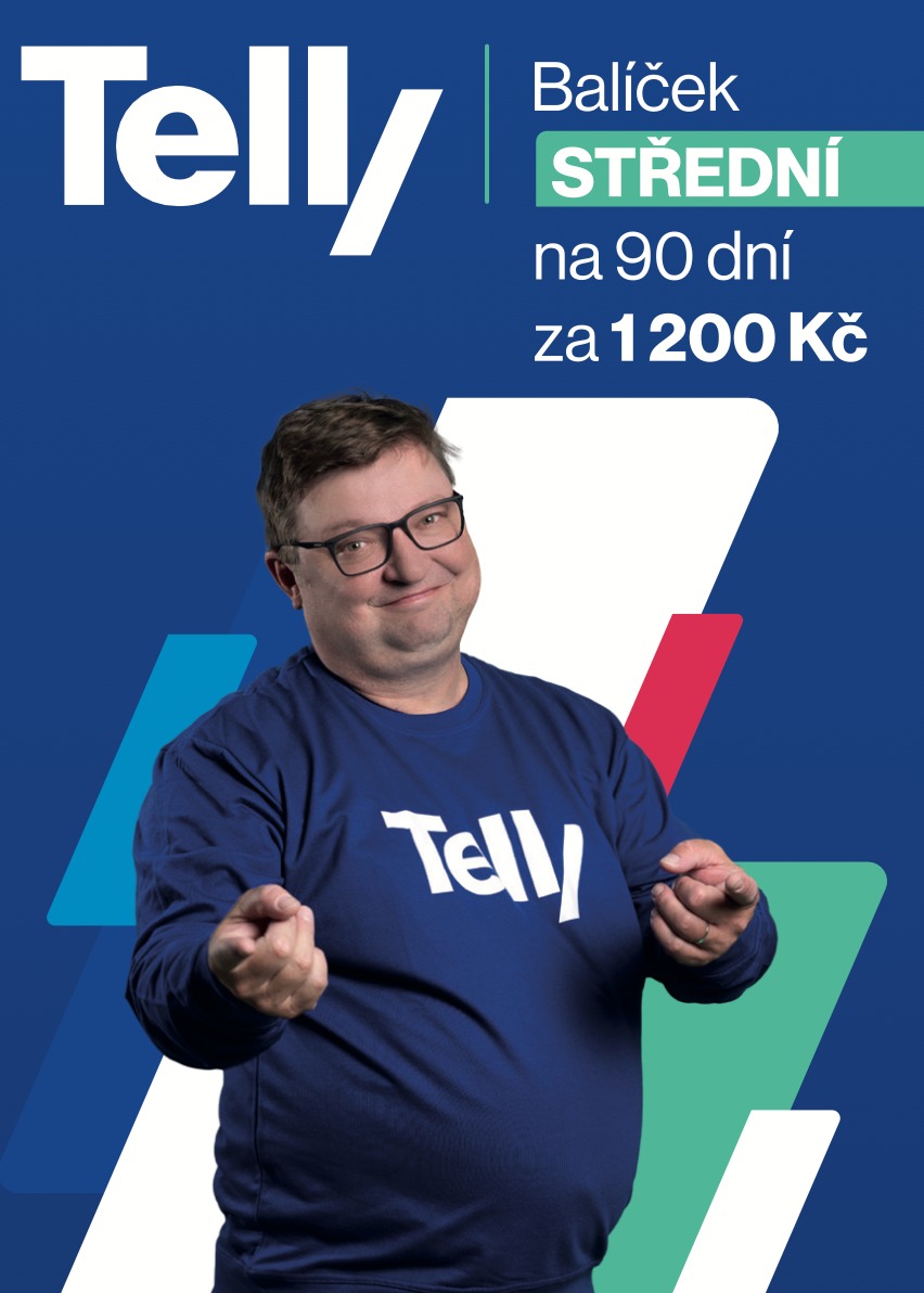 TELLY Střední balíček - předplatné 3 měsíce