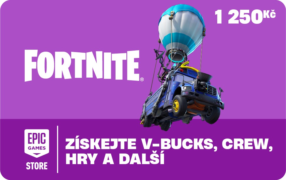 Dárková karta Fortnite 1250Kč