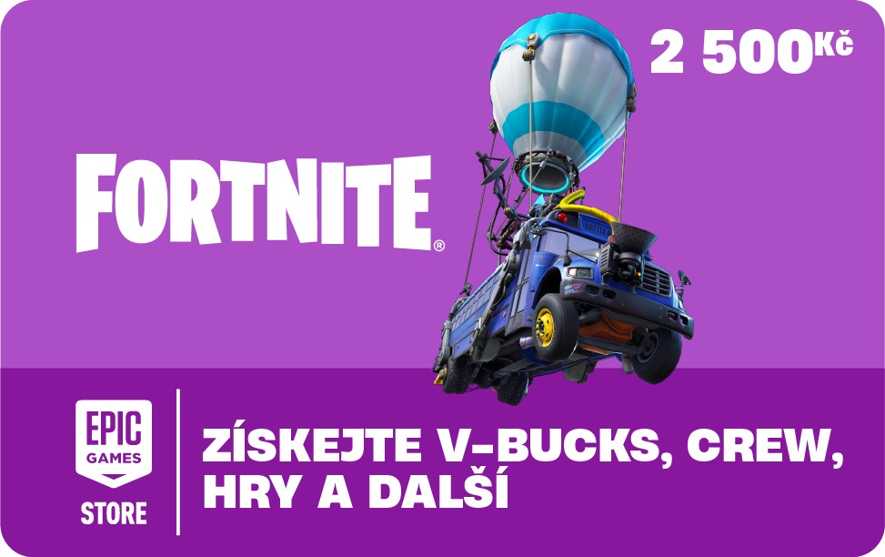 Dárková karta Fortnite 2500Kč