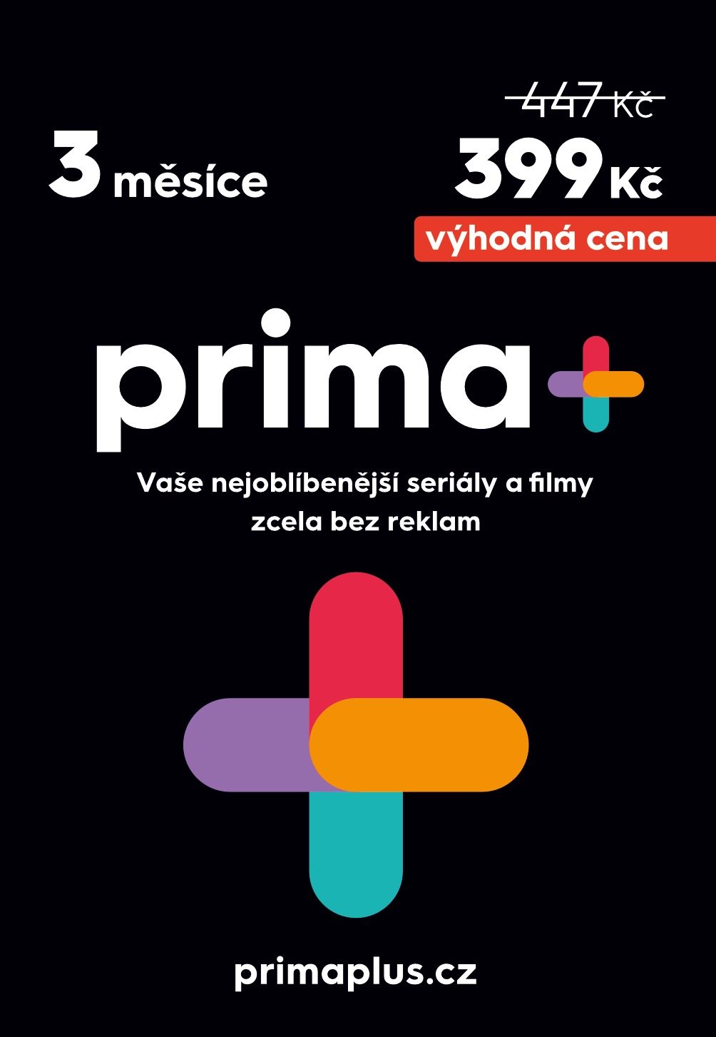 Prima+ Premium - předplatné 3 měsíce