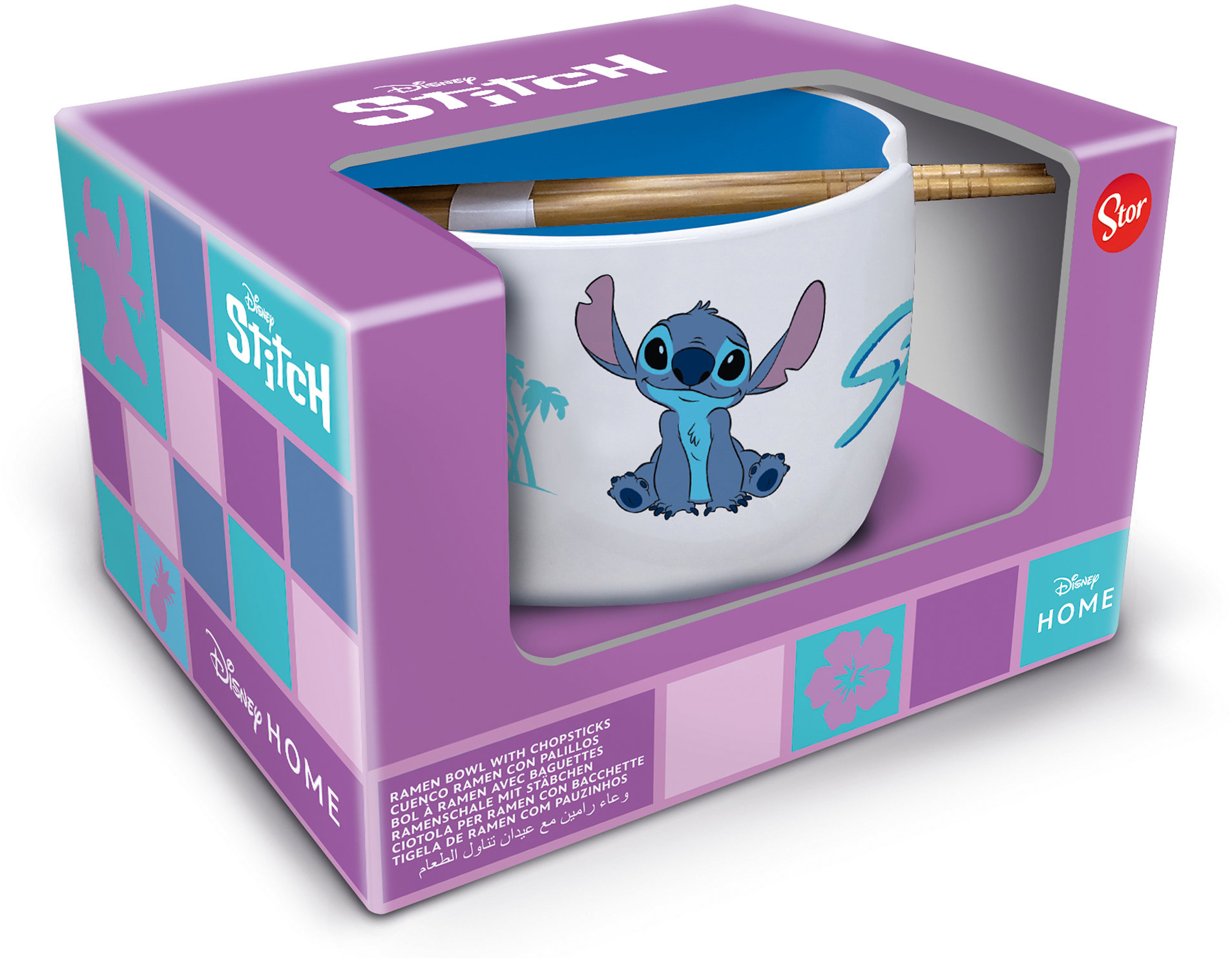 Stitch ramen miska a hůlky – dárkový set