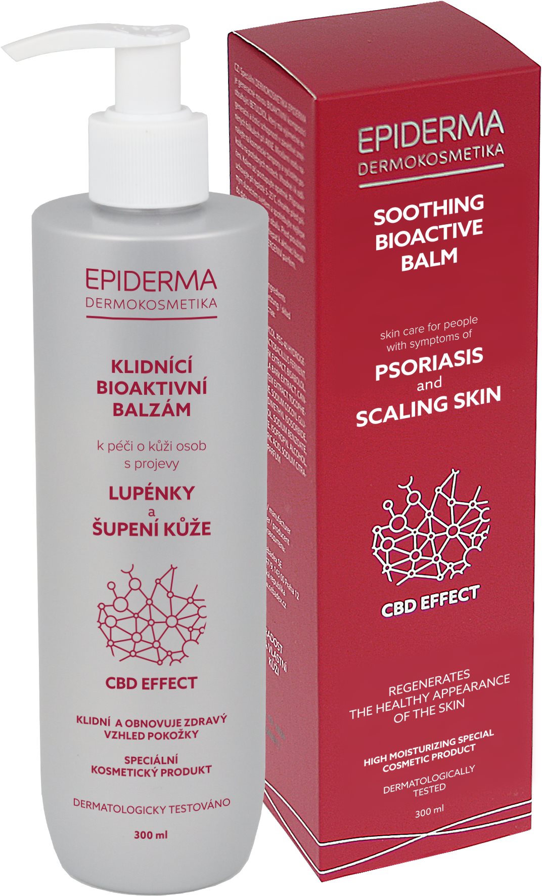 EPIDERMA bioaktivní CBD balzám LUPÉNKA 300 ml