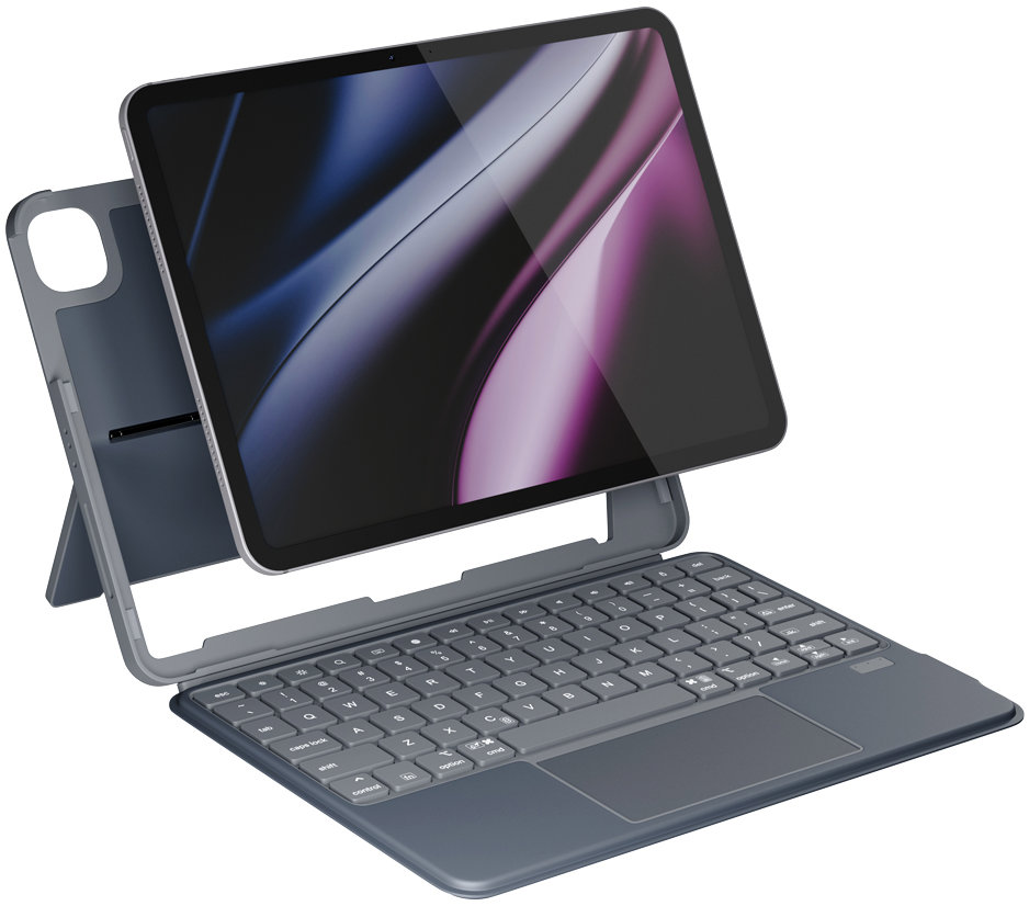 Epico UltraBoard podsvícená klávesnice s pouzdrem EK30 pro iPad 10,9" (2022)/11" (A16), US - šedá