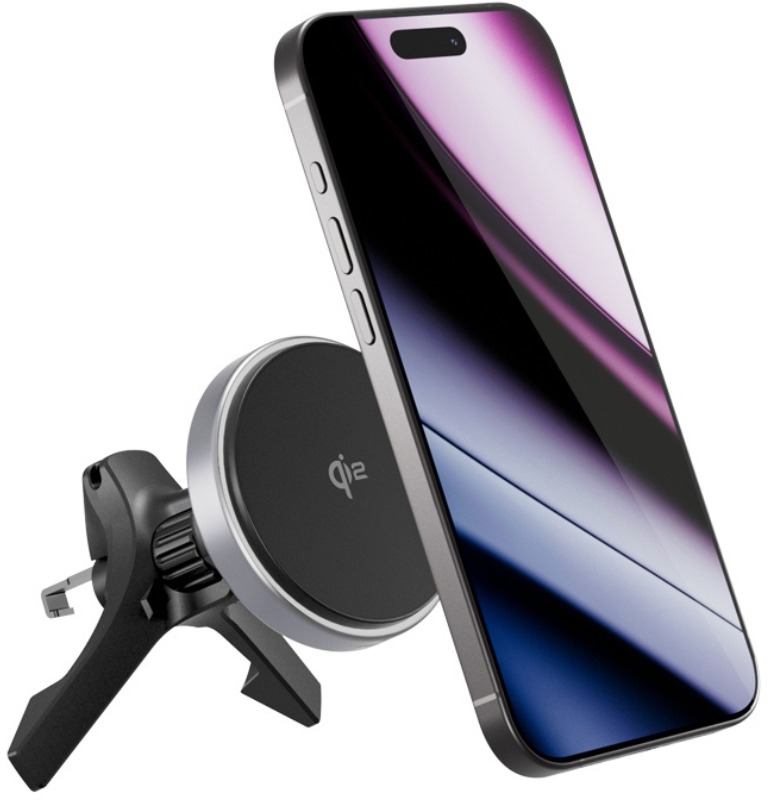 Epico UltraDrive Qi2 Alu Mag+ bezdrátová nabíječka do auta ED70 - černá