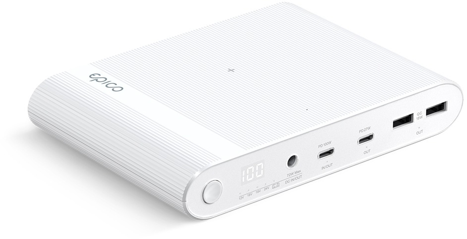 Epico 26.800mAh multifunkční powerbanka - bílá