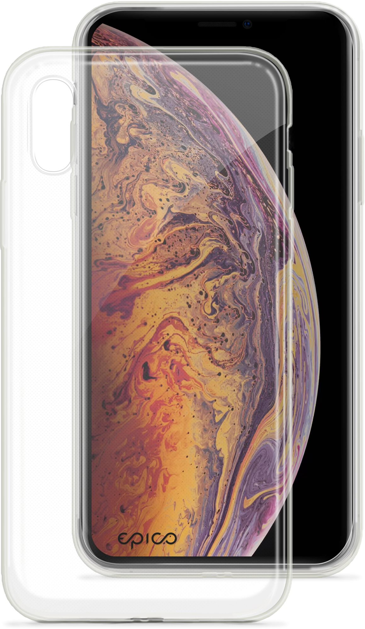 Epico Ronny Gloss kryt pro Huawei Mate 50 Pro - bílý transparentní