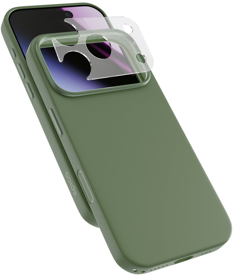 Epico Silicone Pro Mag+ Case iPhone 17 Pro Max/18 Pro Max Qi2 & MagSafe kompatibilní - khaki