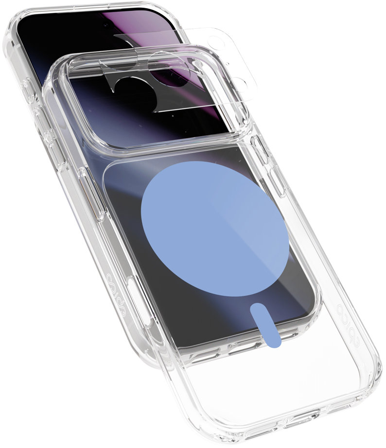 Epico Dot Mag+ Case iPhone 17 Pro/18 Pro Qi2 & MagSafe kompatibilní - světle modrá