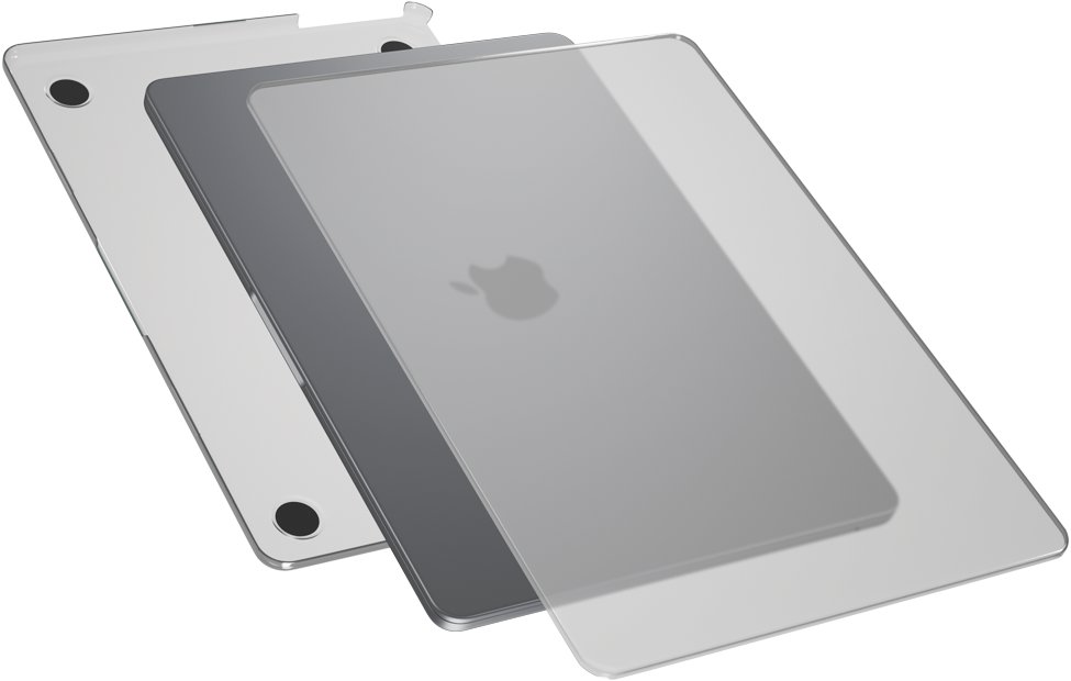 Epico Slim Shell for Macbook Air 13,6" M2/M3/M4 (A2681/A3113) - matná šedá