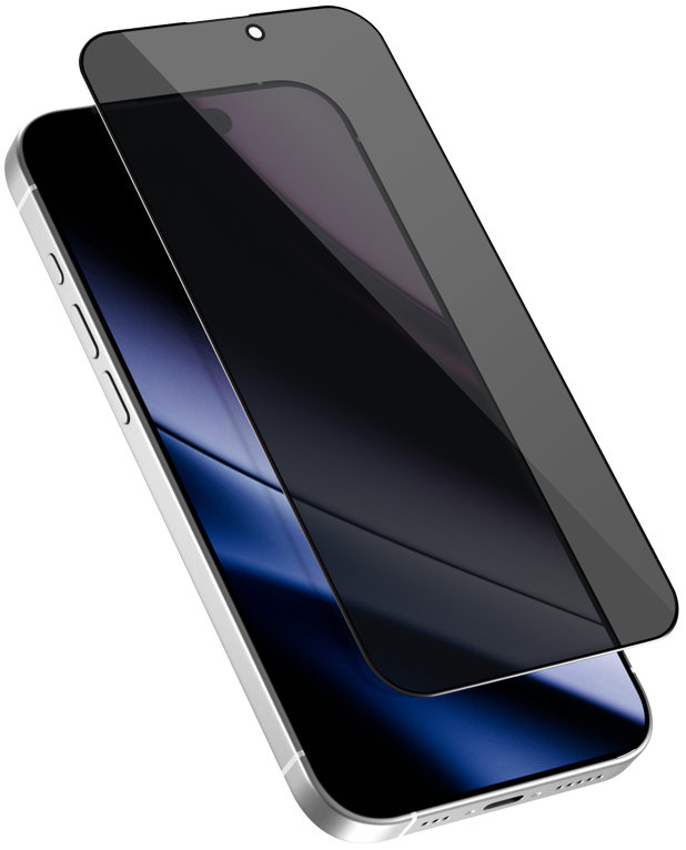 Epico Privacy Glass 3D Ultra-široké krytí s aplikátorem proti prachu pro iPhone Air