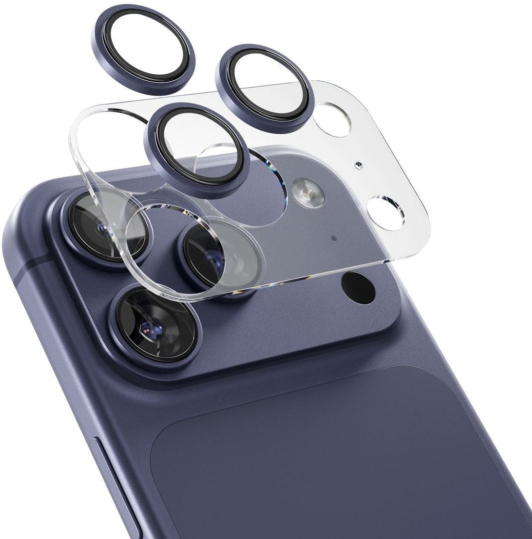 Epico Aluminium Lens Protectors iPhone 17 Pro/17 Pro Max Čirý obraz - modrá