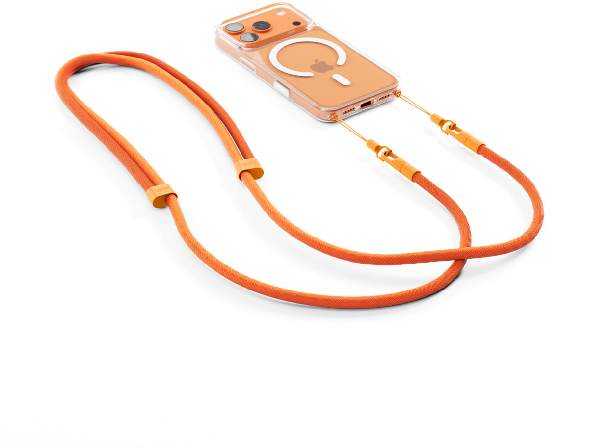 Spello Rope Crossbody Strap - oranžová