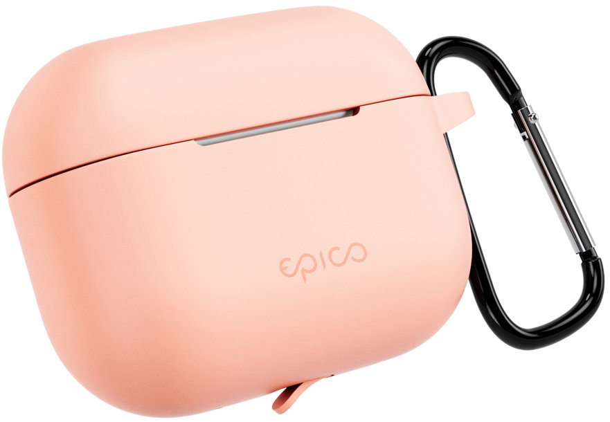 Epico silikonové pouzdro s karabinou AirPods Pro 3 - růžová
