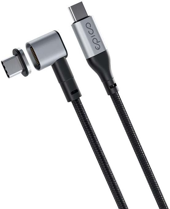 Magnetický opletený datový kabel USB-C na USB-C od Epico.