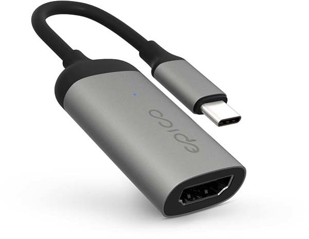 Epico USB-C to HDMI Adapter v barvě vesmírně šedé