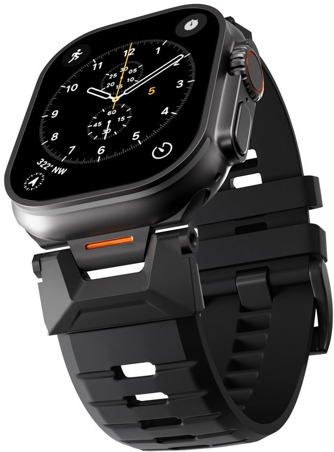 Epico FKM Rubber Pro Apple Watch SE 44mm/Series 1-9 42/44/45mm, 10-11 46mm/Ultra 49mm, černá