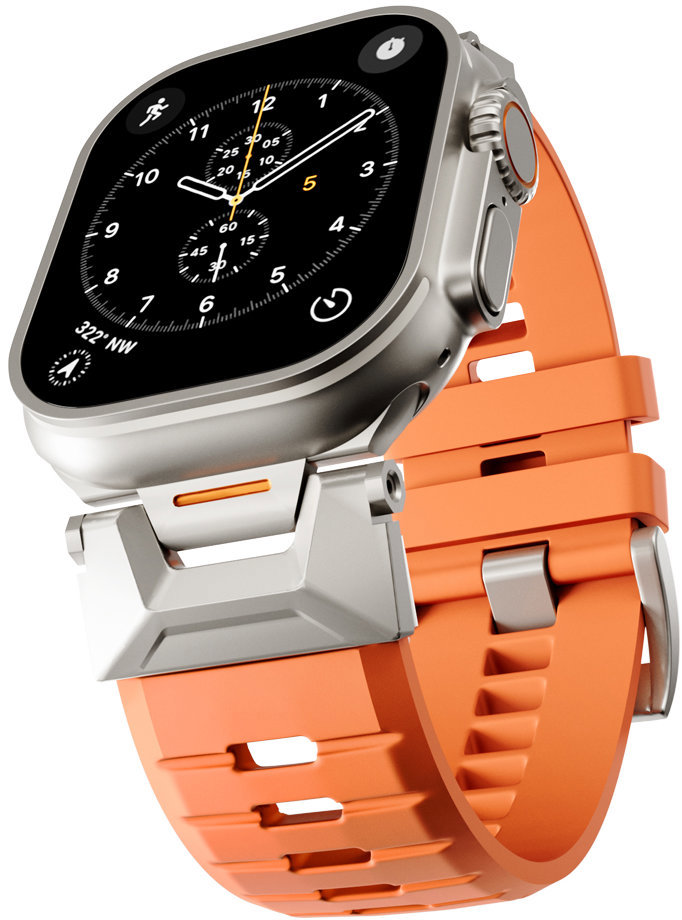 Epico FKM Rubber Pro Apple Watch SE 44mm/Series 1-9 42/44/45mm, 10-11 46mm/Ultra 49mm, oranžová