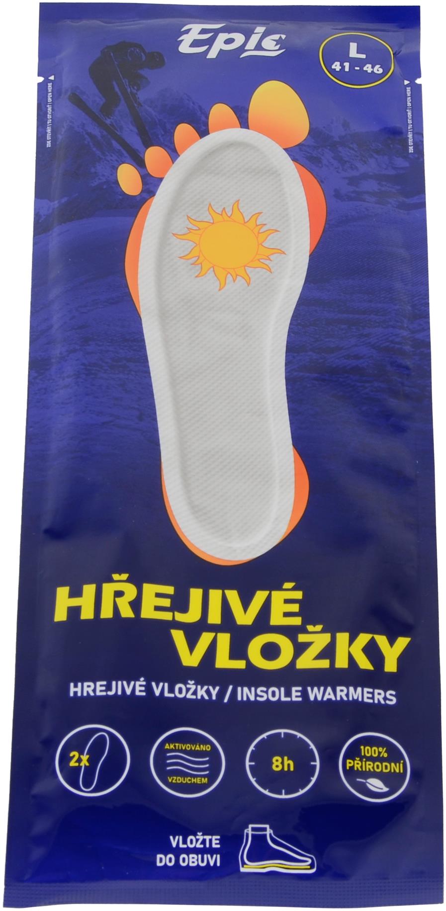 Epicstar Hřejivé vložky do bot 1 sada, vel. L