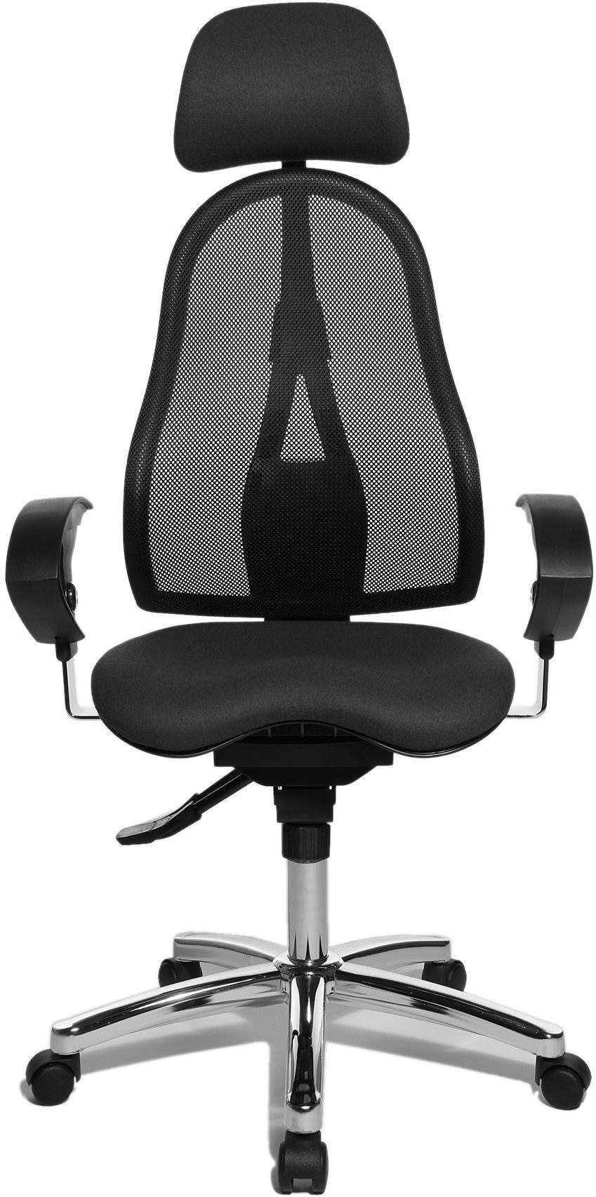 Ergonomická kancelářská židle TOPSTAR Sitness 45 v antracitové barvě