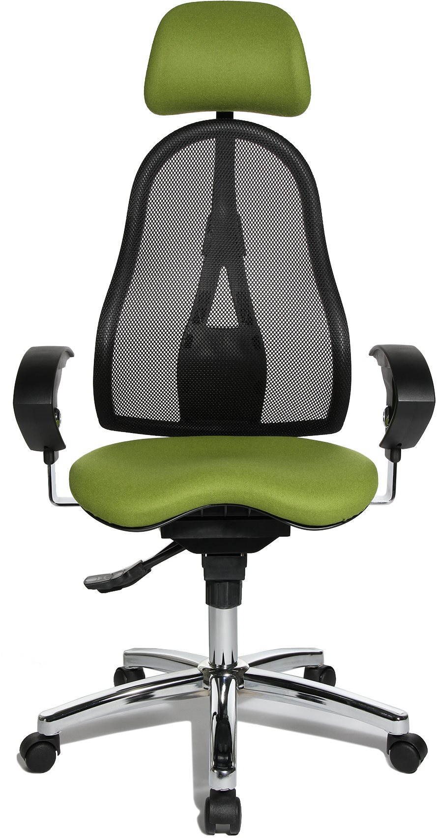 Ergonomická kancelářská židle TOPSTAR Sitness 45 v zelené barvě.