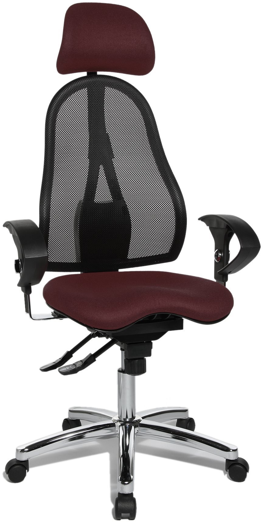 TOPSTAR Sitness 45 bordó - ergonomická kancelářská židle