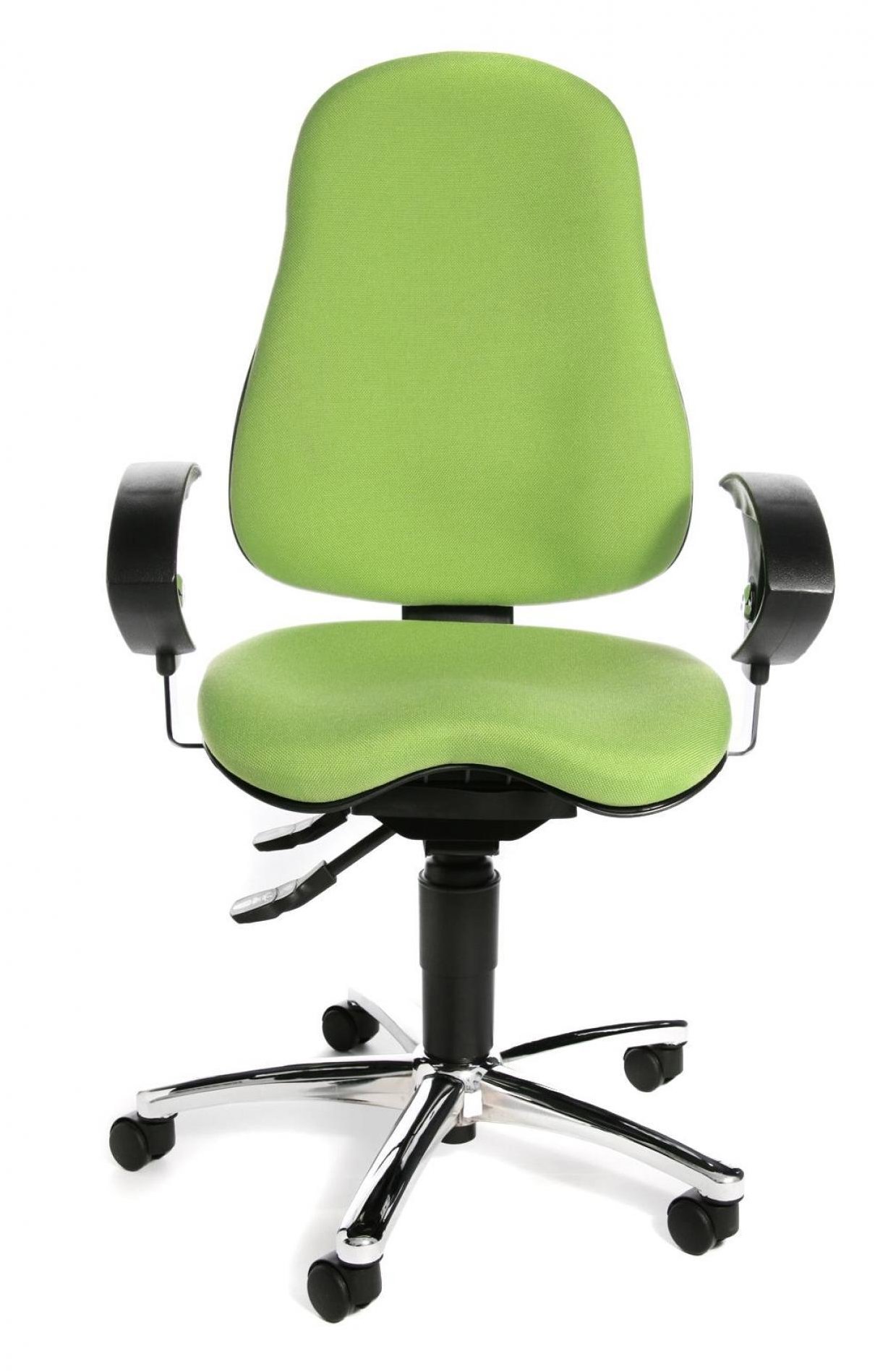 Ergonomická kancelářská židle TOPSTAR Sitness 45 v zelené barvě.