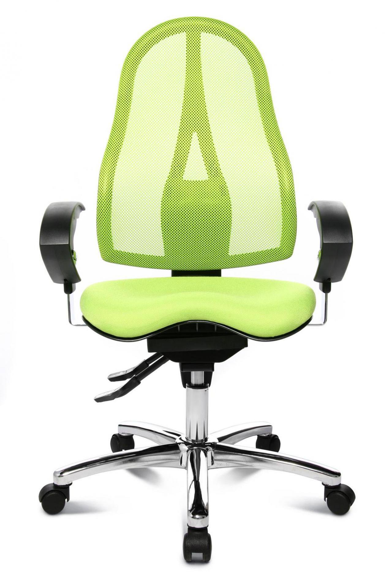 Ergonomická kancelářská židle TOPSTAR Sitness 45 v zelené barvě.