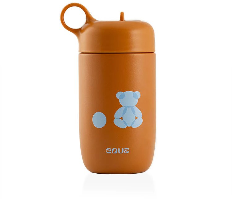 EQUA Dětská nerezová lahev Teddy Bear 400 ml