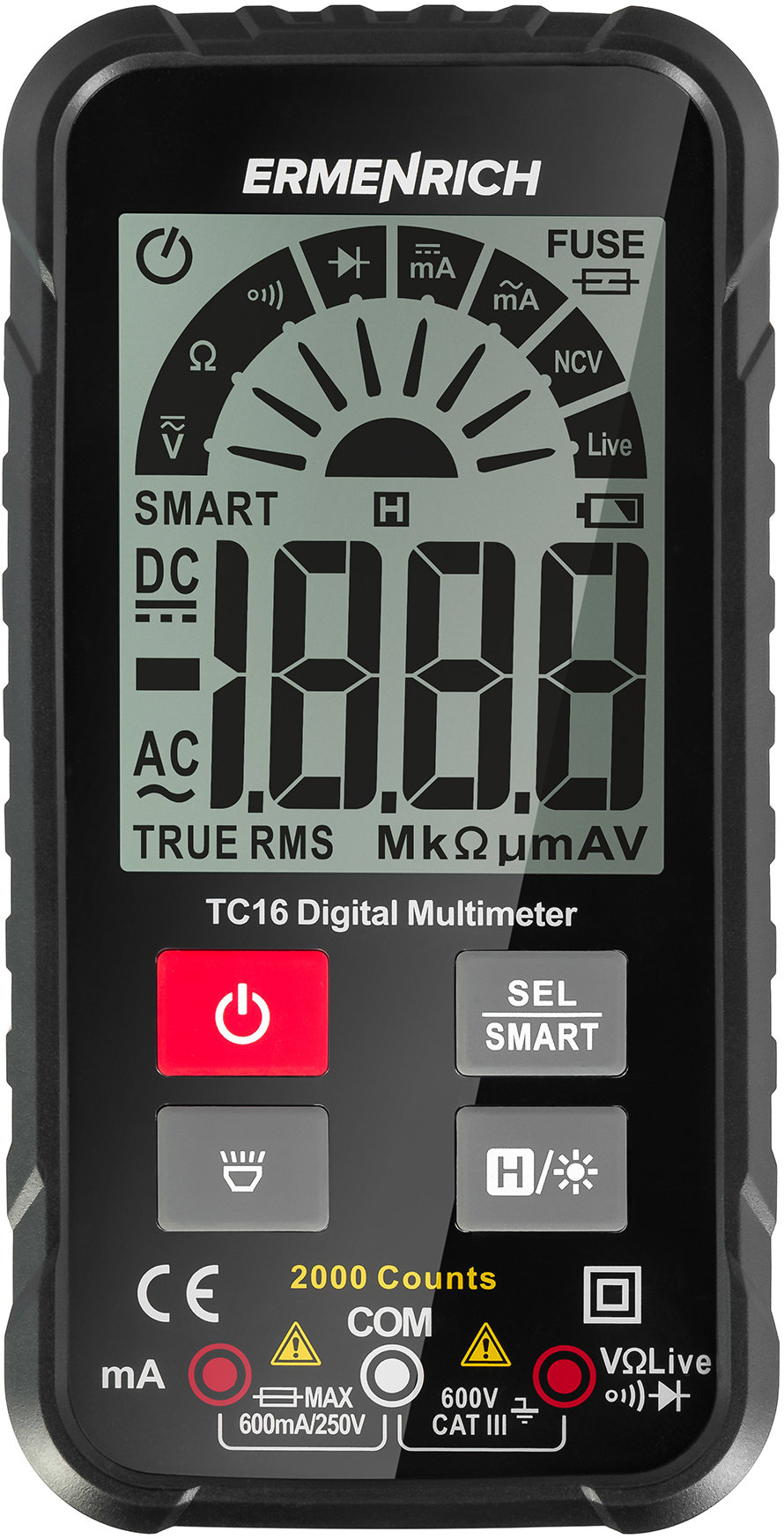 ERMENRICH Multimetr Digitální Zing TC16