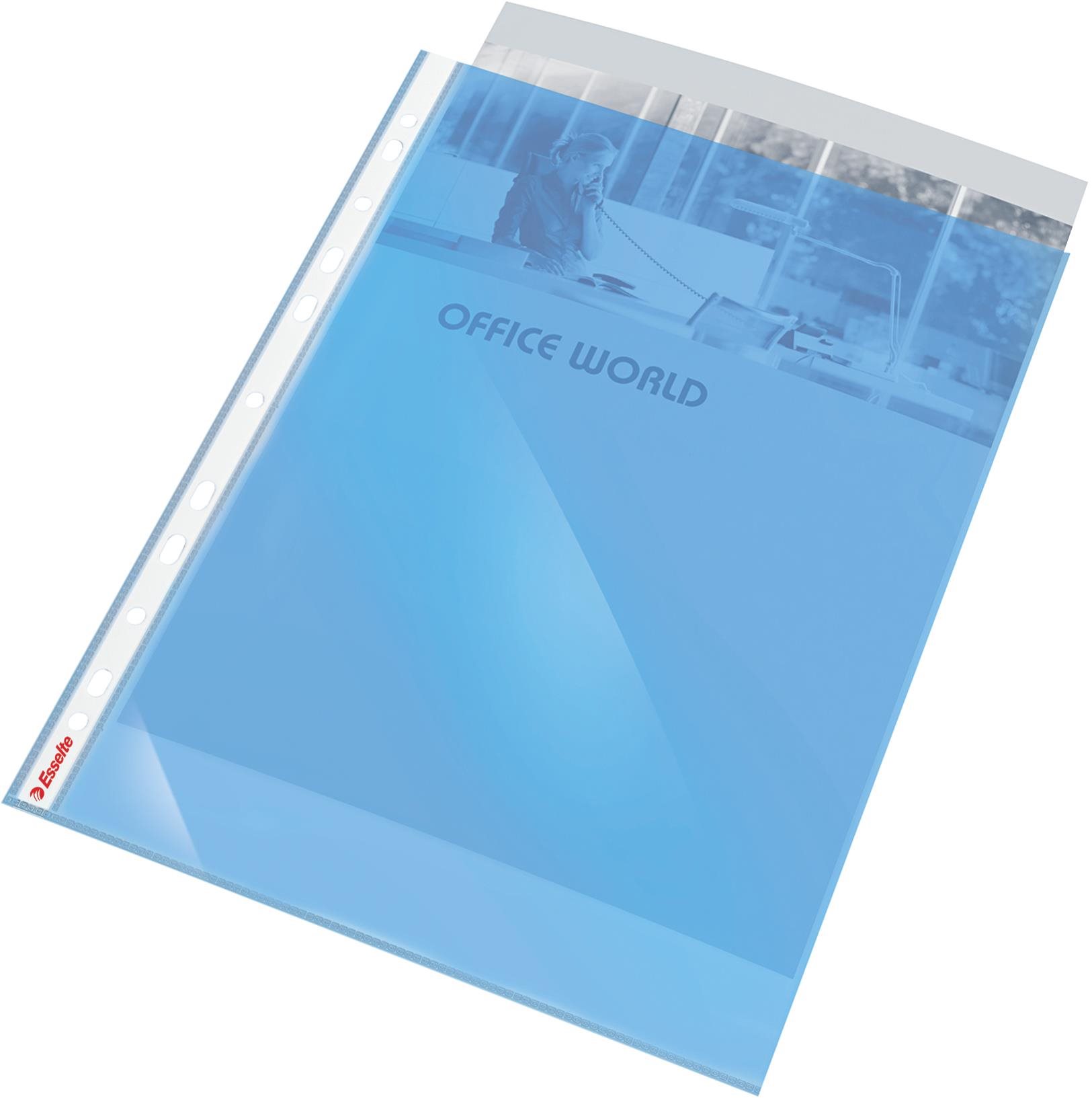 ESSELTE STANDARD A4/55 mikronů, lesklé, modré - balení 10 ks