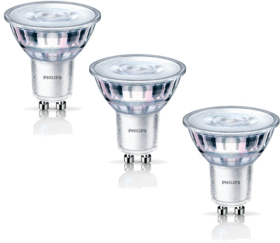 Philips LED Classic spot 4.6-50W, GU10, 2700K, set 3ks