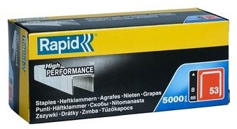 RAPID Spony 53/8mm, 5000ks, krabička