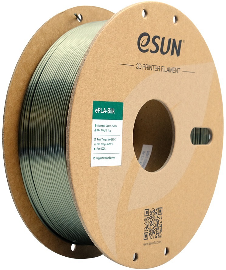 eSUN ePLA-Silk 1kg Bronze - Vysoký výkon a kvalitní tisk