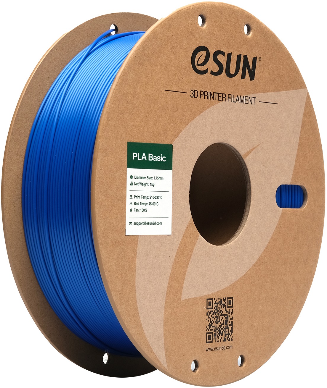 eSUN PLA Basic 1kg Blue - Výborný vstupní filamentoský materiál pro 3D tisk
