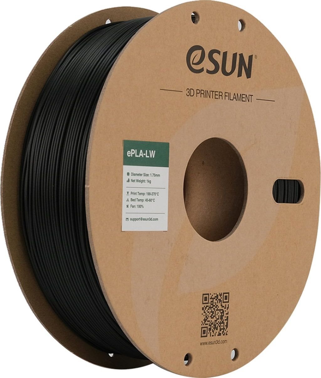 eSUN ePLA-LW 1kg Black - vysoce kvalitní filament pro 3D tisk
