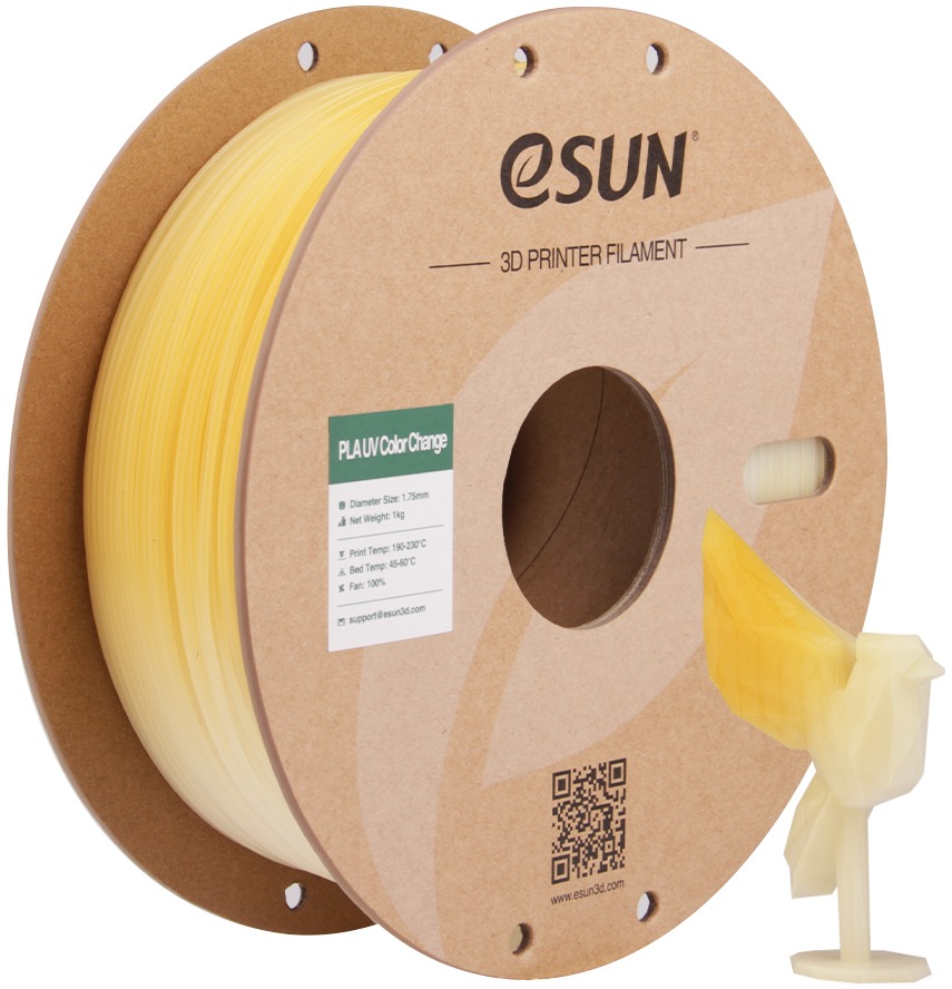 Filament ESUN PLA-UV Color Change 1kg žlutý