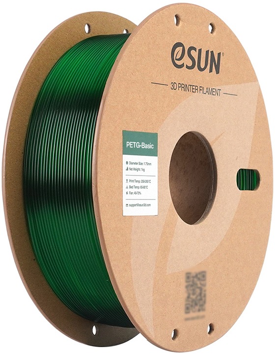 eSUN PETG-Basic 1kg, Translucent Green