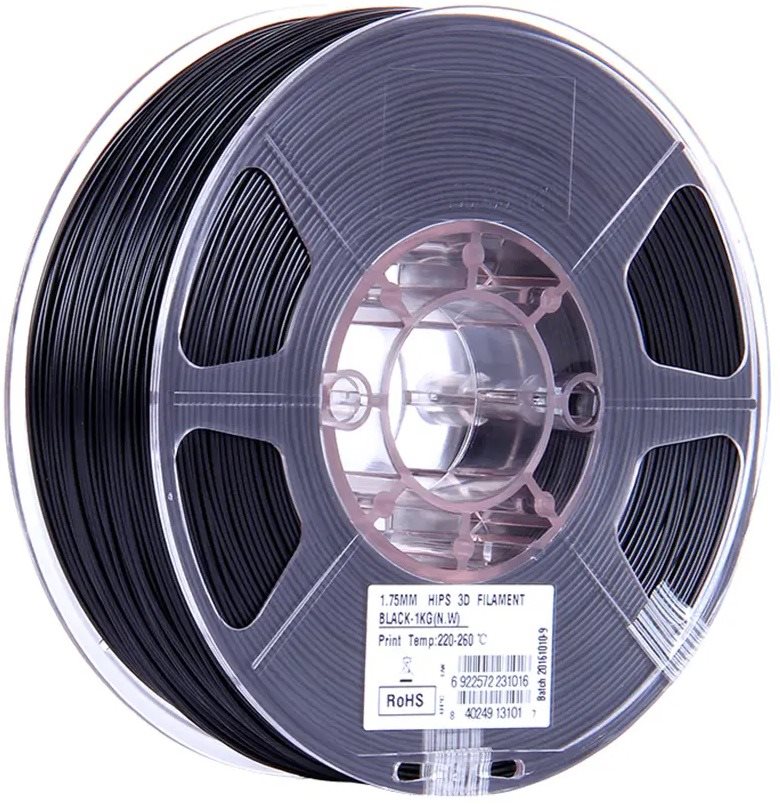 eSUN HIPS 1kg Black - kvalitní filament pro 3D tisk