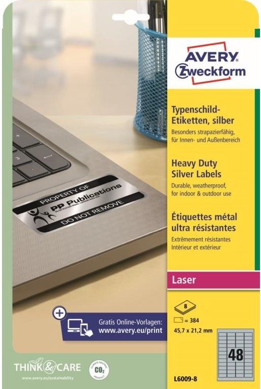 Avery Zweckform L6009-8 Odolné samolepící etikety