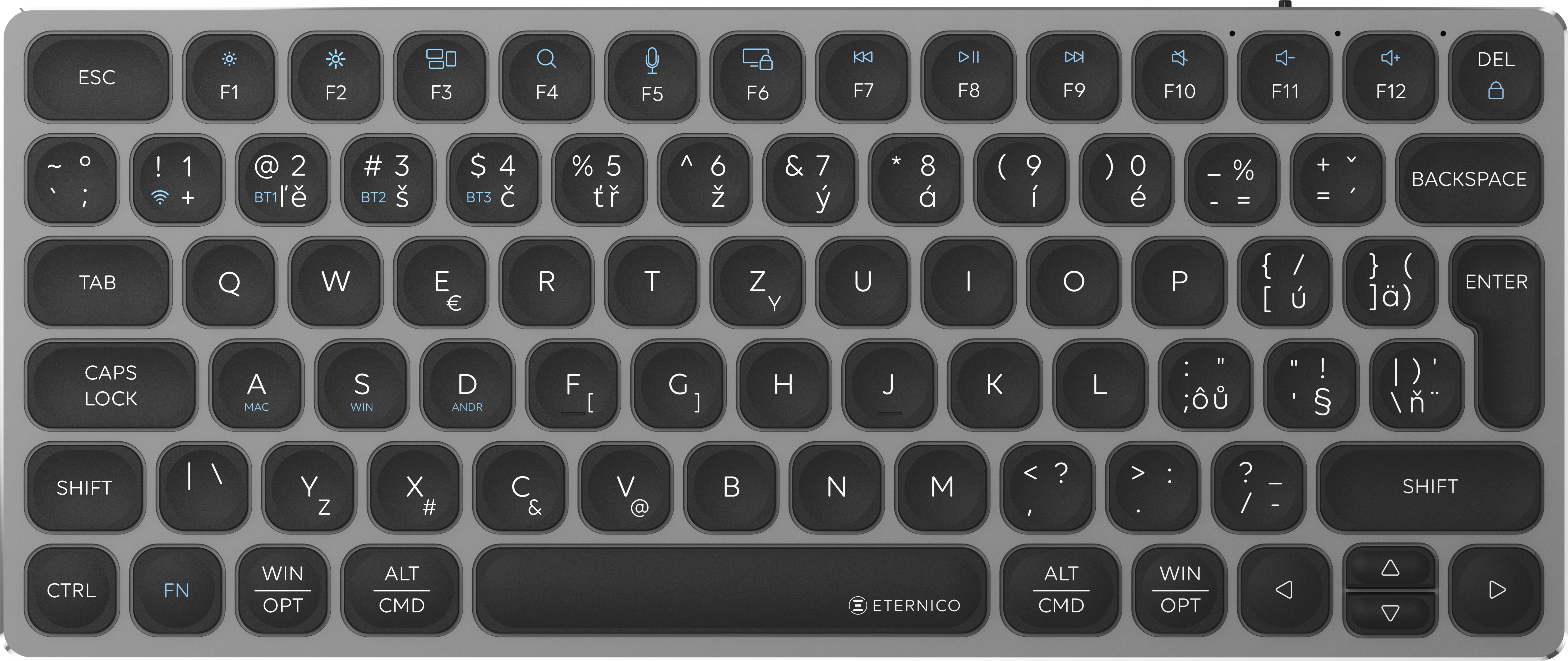 Eternico K700S Wireless šedá