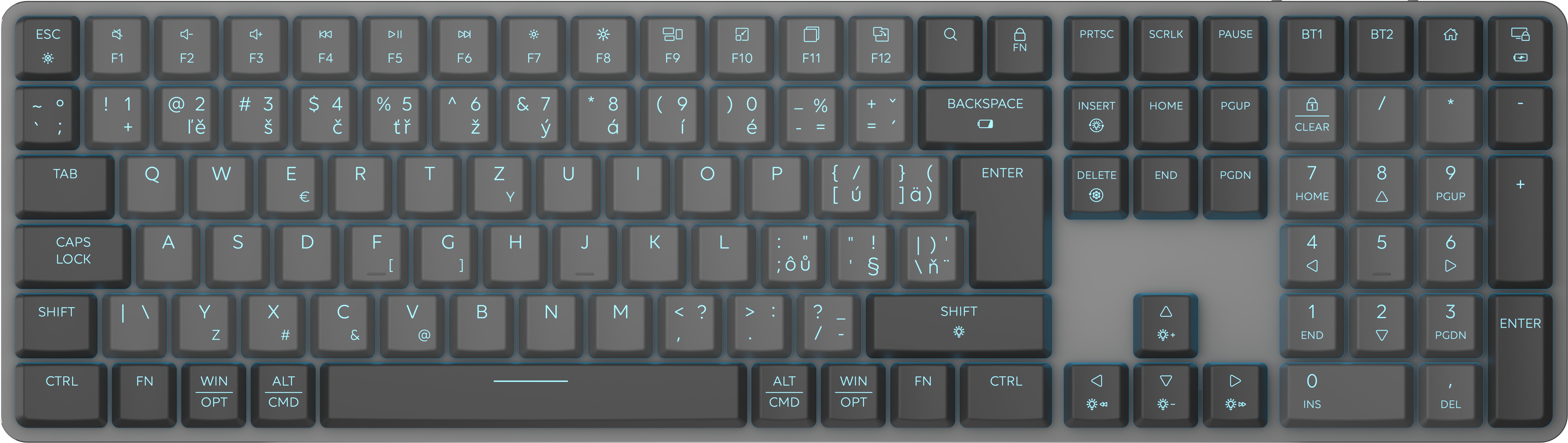 Eternico K800F Wireless šedá - CZ/SK