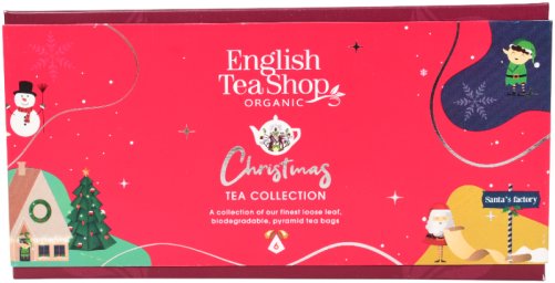 English Tea Shop Vánoční stromek, 6 figurek, 6 pyramidek, Červená Kouzla