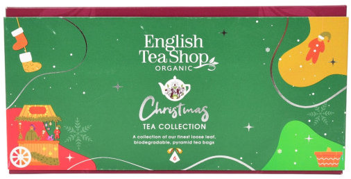 English Tea Shop Vánoční stromek, 6 figurek, 6 pyramidek, Zelená Kouzla