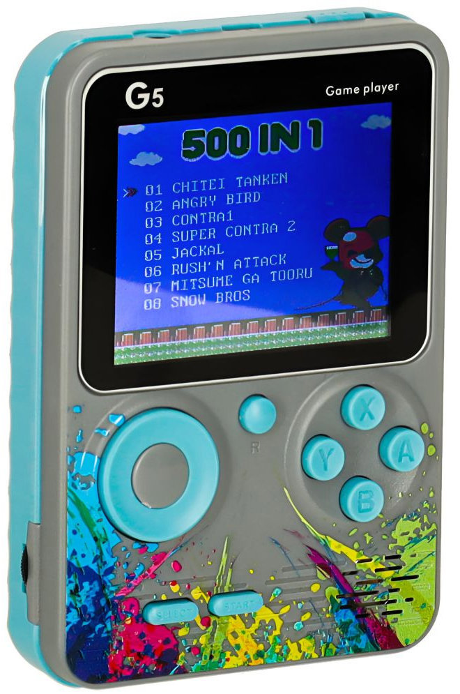 Eveon G5 Mini retro herní konzole, šedá