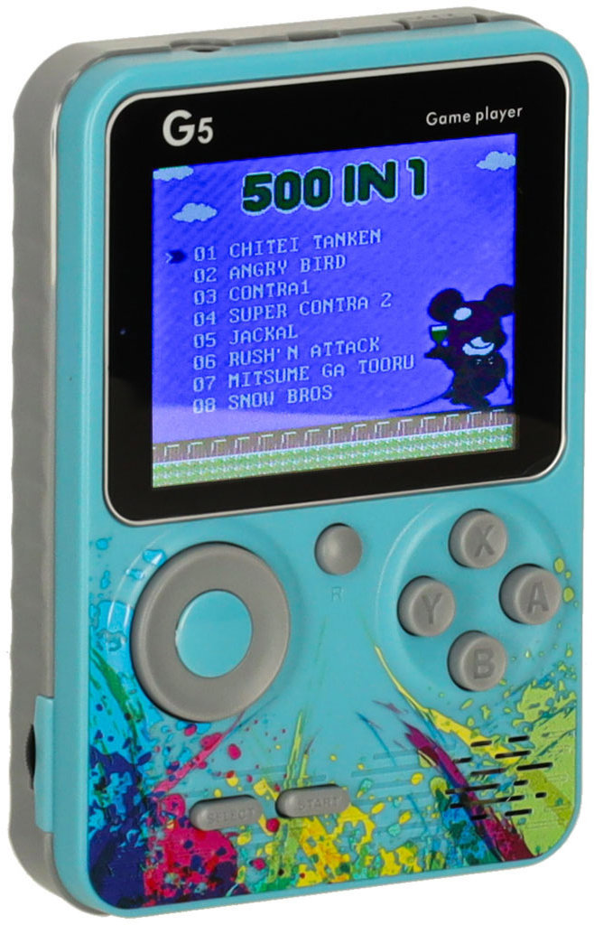 Eveon G5 Mini retro herní konzole, modrá